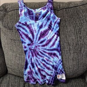 True religion tie dye tank top